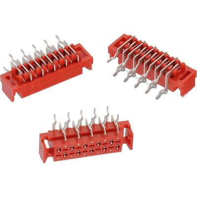 Wurth Elektronik WR-MM Series Right Angle PCB Header, 6 Contact(s), 2.54mm Pitch, 2 Row(s)