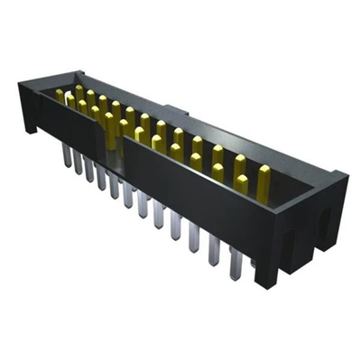 Samtec STMM Series Vertical Surface Mount PCB Header, 20 Contact(s), 2.0mm Pitch, 2 Row(s), Shrouded