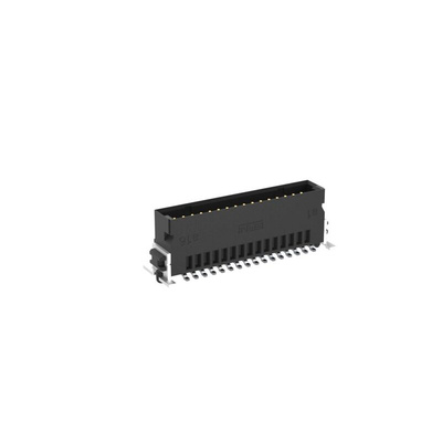 ERNI SMC Series Surface Mount PCB Header, 32 Contact(s), 1.27mm Pitch, 2 Row(s), Shrouded