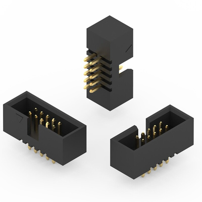 Wurth Elektronik WR-BHD Series Straight PCB Header, 30 Contact(s), 1.27mm Pitch, 2 Row(s), Shrouded