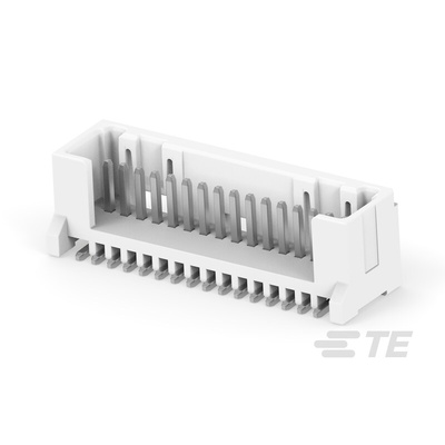 TE Connectivity MICRO CT Series Straight Board Mount PCB Header, 16 Contact(s), 1.2mm Pitch, 1 Row(s)