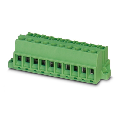 Phoenix Contact MSTBU Series Straight PCB Connector, 15 Contact(s), 5.08mm Pitch, 1 Row(s)