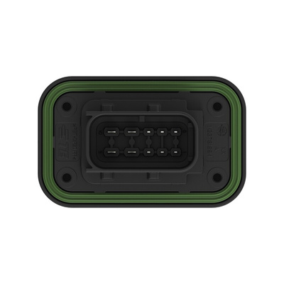 TE Connectivity 1-23781 Series Vertical Panel Mount PCB Header, 10 Contact(s), 6mm Pitch, 2 Row(s), Shrouded