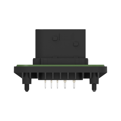 TE Connectivity 1-23781 Series Vertical Panel Mount PCB Header, 10 Contact(s), 6mm Pitch, 2 Row(s), Shrouded