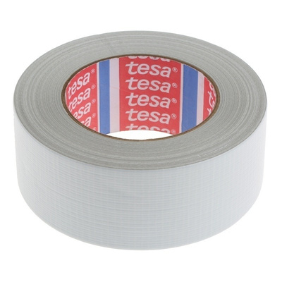 Tesa 4613 PE Laminated White Duct Tape, 48mm x 50m, 0.18mm Thick