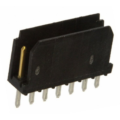 Amphenol Communications Solutions Dubox Series Straight Through Hole PCB Header, 7 Contact(s), 2.54mm Pitch, 1 Row(s),