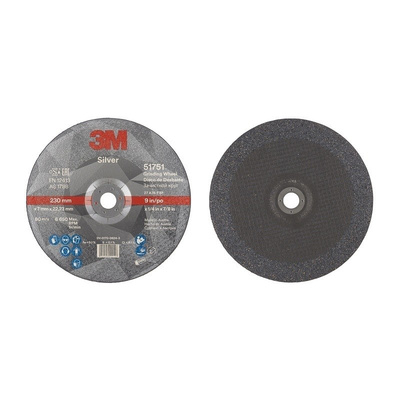 3M Silver T27 Silver Ceramic Grinding Wheel, 230mm Diameter