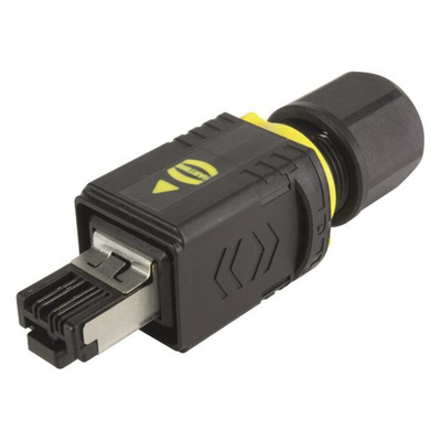 HARTING PushPull V4 Series Male RJ45 Connector, Cable Mount, Cat5, 360° Shield