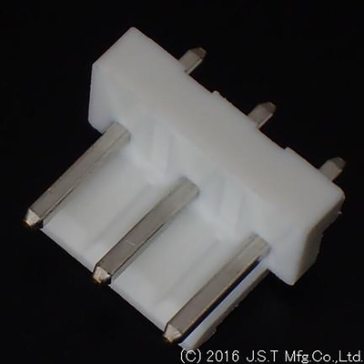 JST NV Series Top Entry Through Hole PCB Header, 3 Contact(s), 5.0mm Pitch, 1 Row(s), Shrouded