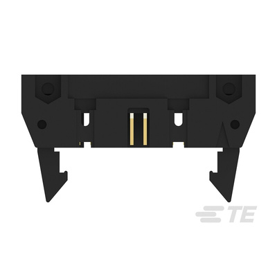 TE Connectivity AMP-LATCH Series Right Angle Through Hole PCB Header, 20 Contact(s), 2.54mm Pitch, 2 Row(s), Shrouded