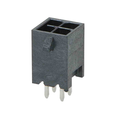 Molex Micro-Fit+ Series Vertical Through Hole PCB Header, 4 Contact(s), 3.0mm Pitch, 2 Row(s), Shrouded