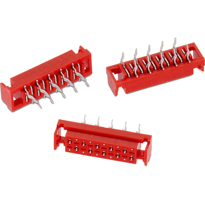 Wurth Elektronik WR-MM Series Straight PCB Header, 4 Contact(s), 2.54mm Pitch, 2 Row(s)