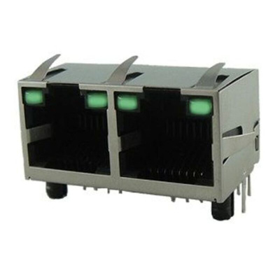 Amphenol RJE39 Series Female RJ45 Connector, PCB Mount