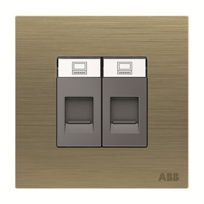 ABB Female Ethernet Connector, Flush Mount, Cat6