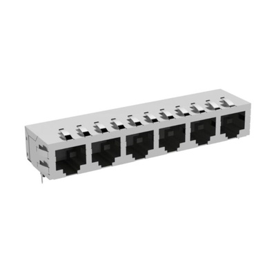 ERNI Female RJ Connector Module, Through Hole, Cat5