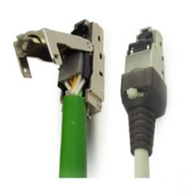 Molex Premise Networks Male Ethernet Connector, Snap-In, Cat6a