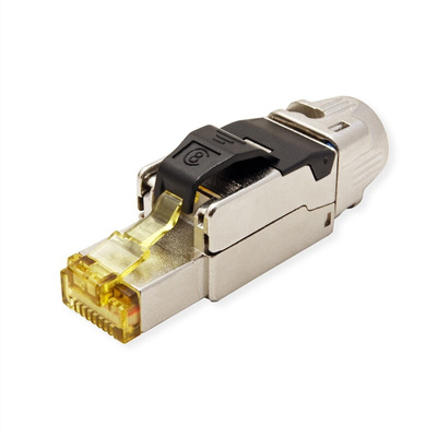 Roline Connectors RJ-45 Series Male RJ45 Modular Plug, Wire Mount, Cat8