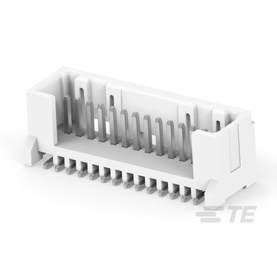 TE Connectivity MICRO CT Series Straight Board Mount PCB Header, 14 Contact(s), 1.2mm Pitch, 1 Row(s)