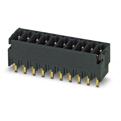 Phoenix Contact DMCV Series Straight PCB Header, 7 Contact(s), 2.54mm Pitch, 2 Row(s)