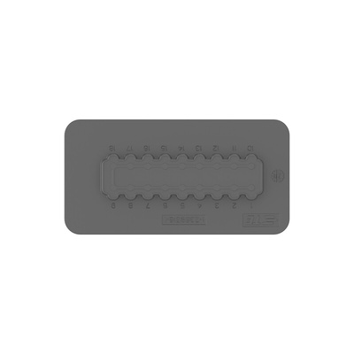 TE Connectivity 1-23695 Series Straight Cable Mount PCB Header, 18 Contact(s), 6mm Pitch, 2 Row(s), Shrouded