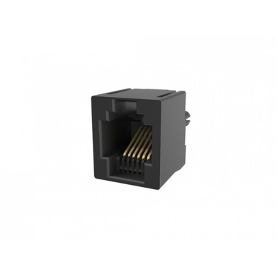 Amphenol Communications Solutions RJE08 Series Female Ethernet Connector, Through Hole, Cat3