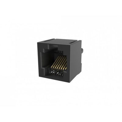 Amphenol Communications Solutions RJE08 Series Female Ethernet Connector, Through Hole, Cat3