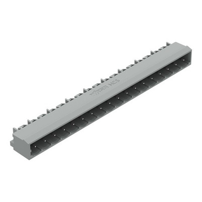 Wago 231 Series Angled PCB Mount PCB Header, 18 Contact(s), 5mm Pitch, 1 Row(s), Shrouded