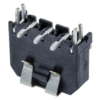 Molex Micro-Fit 3.0 Series Straight Surface Mount PCB Header, 3 Contact(s), 3.0mm Pitch, 1 Row(s), Shrouded