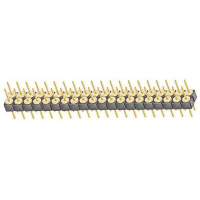 Samtec TD Series Straight Through Hole Pin Header, 40 Contact(s), 2.54mm Pitch, 2 Row(s), Unshrouded