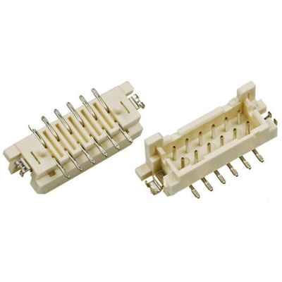 Hirose DF11 Series Straight Surface Mount PCB Header, 20 Contact(s), 2.0mm Pitch, 2 Row(s), Shrouded