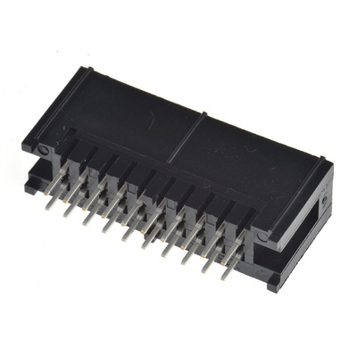Hirose HIF3F Series Straight Through Hole PCB Header, 20 Contact(s), 2.54mm Pitch, 2 Row(s), Shrouded