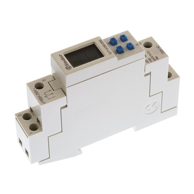 Finder Digital DIN Rail Time Switch 230 V ac, 1-Channel