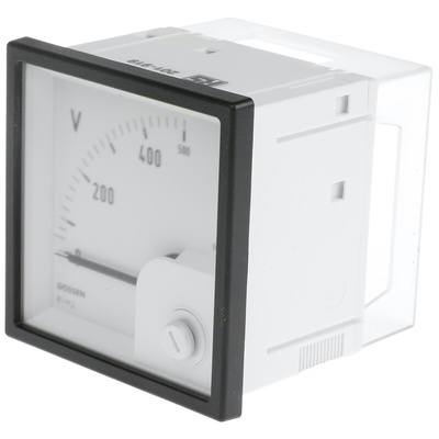 GILGEN Muller & Weigert Analogue Voltmeter AC Class 1.5, 72 x 72 mm