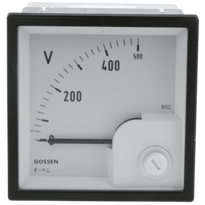 GILGEN Muller & Weigert Analogue Voltmeter AC Class 1.5, 72 x 72 mm