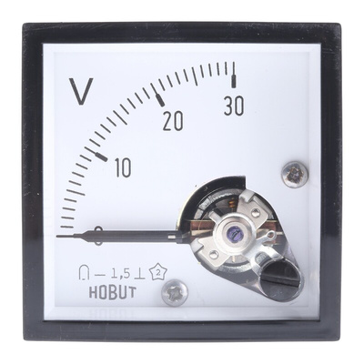 HOBUT Analogue Voltmeter DC, 45 x 45 mm