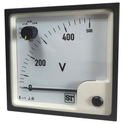 Sifam Tinsley SS74 Series Analogue Voltmeter AC, 68 x 68 mm