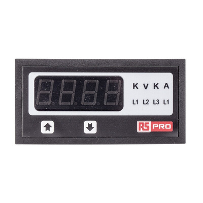 RS PRO Digital Voltmeter AC, LED Display 4-Digits ±0.5 + 1 Digit %