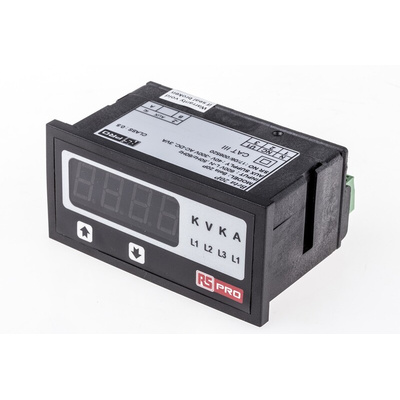 RS PRO Digital Voltmeter AC, LED Display 4-Digits ±0.5 + 1 Digit %