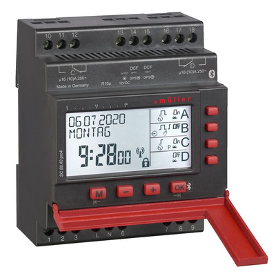 Muller Digital Time Switch 230 V ac, 4-Channel