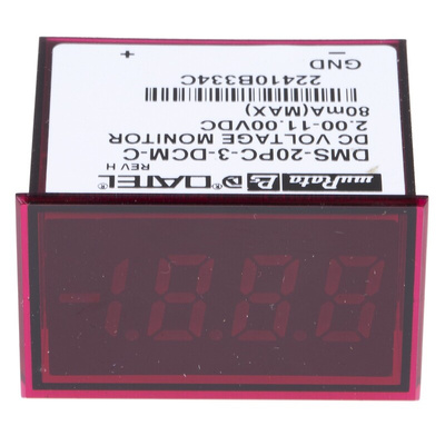 Murata Power Solutions Digital Voltmeter DC, LED Display 3.5-Digits ±0.01 %