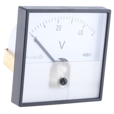 HOBUT Analogue Voltmeter DC, 56 (Dia.) mm