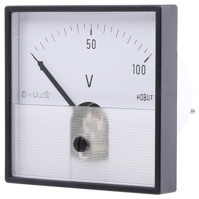 HOBUT Analogue Voltmeter DC, 56 (Dia.) mm