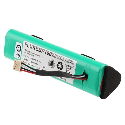 Fluke Oscilloscope Battery Pack BP190, For Use With 190 Series, 190C Series, 430 Series, Battery Chemistry NiMH
