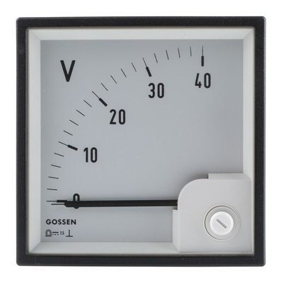 GILGEN Muller & Weigert Analogue Voltmeter DC Class 1.5, 92 x 92 mm