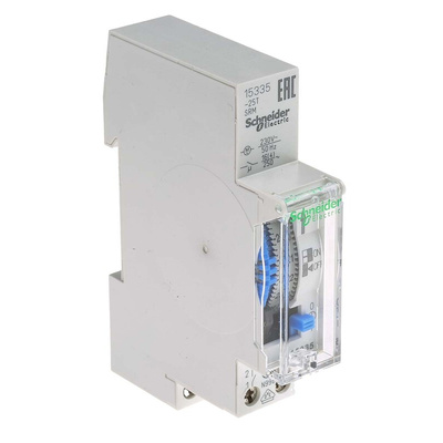 Schneider Electric Analogue DIN Rail Time Switch 230 V ac, 1-Channel