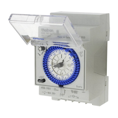 Theben Analogue DIN Rail Time Switch 110 → 230 V ac, 1-Channel