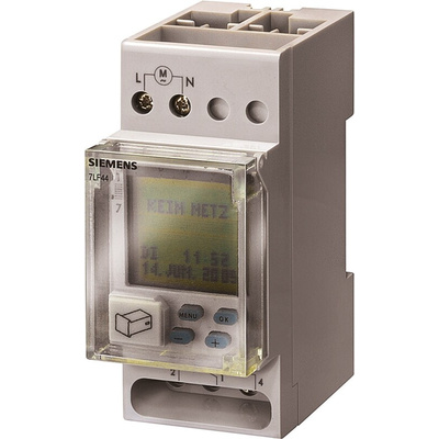 Siemens Digital DIN Rail Time Switch 230 V ac, 1-Channel