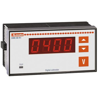 Lovato Digital Voltmeter AC, LED Display 4-Digits ±0.25 %