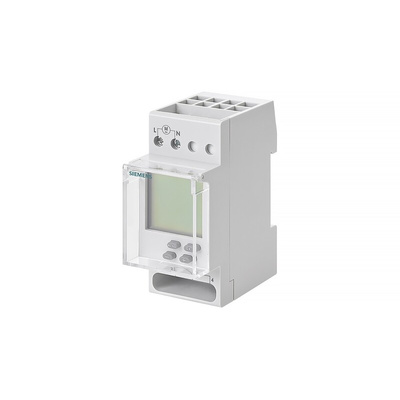 Siemens Digital DIN Rail Time Switch 230 V ac, 1-Channel