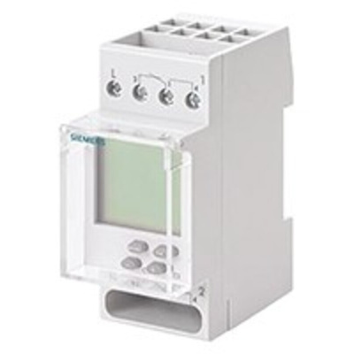 Siemens Digital DIN Rail Time Switch 230 V ac, 2-Channel